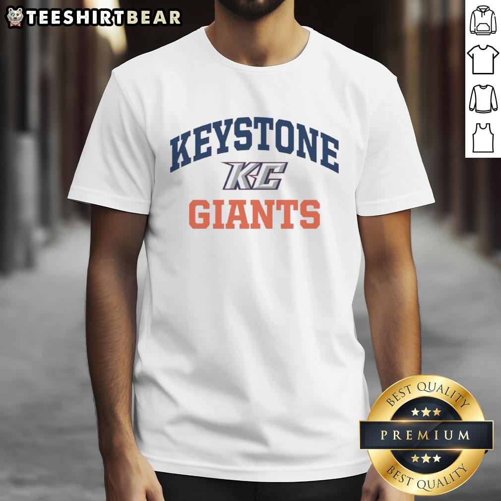 premium-keystone-college-giants-logo-t-shirt-1 Alt Text: Premium Keystone College Giants logo t-shirt featuring bold graphics and a comfortable fit for fans and students.