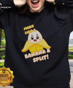Premium Lankybox Banana Split sweatshirt featuring vibrant design and cozy fit, perfect for fans of Lankybox merchandise.