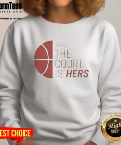 Premium Lilly The Court Is Hers Sweatshirt in stylish design, perfect for casual wear and showcasing your love for tennis.