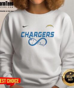 Premium Los Angeles Chargers NFL sweatshirt featuring Elvis Presley design, perfect for passionate fans.