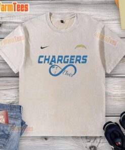 Premium Los Angeles Chargers NFL Elvis Presley Loves You Fan Washed T-Shirt featuring vibrant graphics and soft fabric.