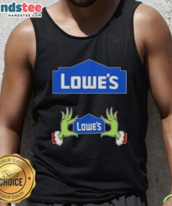 Premium Lowe's X Grinch Hands Merry Christmas T-Shirt - Image 4