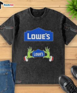 Premium Lowe's X Grinch Hands Merry Christmas T-Shirt - Image 6