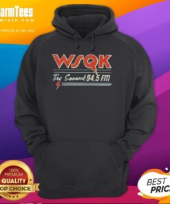 Alt Text: Premium Lucas Sinclair WSQK 94.5 FM hoodie featuring a stylish design and comfortable fit for fans and supporters.
