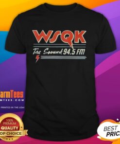 Premium Lucas Sinclair Wsqk 94.5 FM T-Shirt featuring vibrant graphics and soft fabric for ultimate comfort and style.