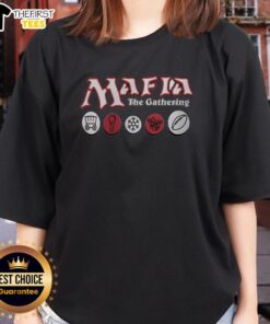 Premium Mafia The Gathering Buffalo Bills ladies tee featuring stylish design for female fans of Buffalo Bills football.
