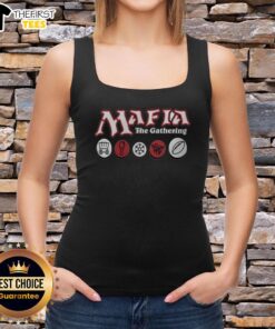 Premium Mafia The Gathering Buffalo Bills tank top in blue, perfect for fans showcasing team spirit and style.