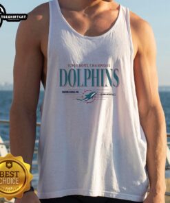 Vintage Miami Dolphins Super Bowl Champions VII VIII tank top showcasing team pride and retro style.