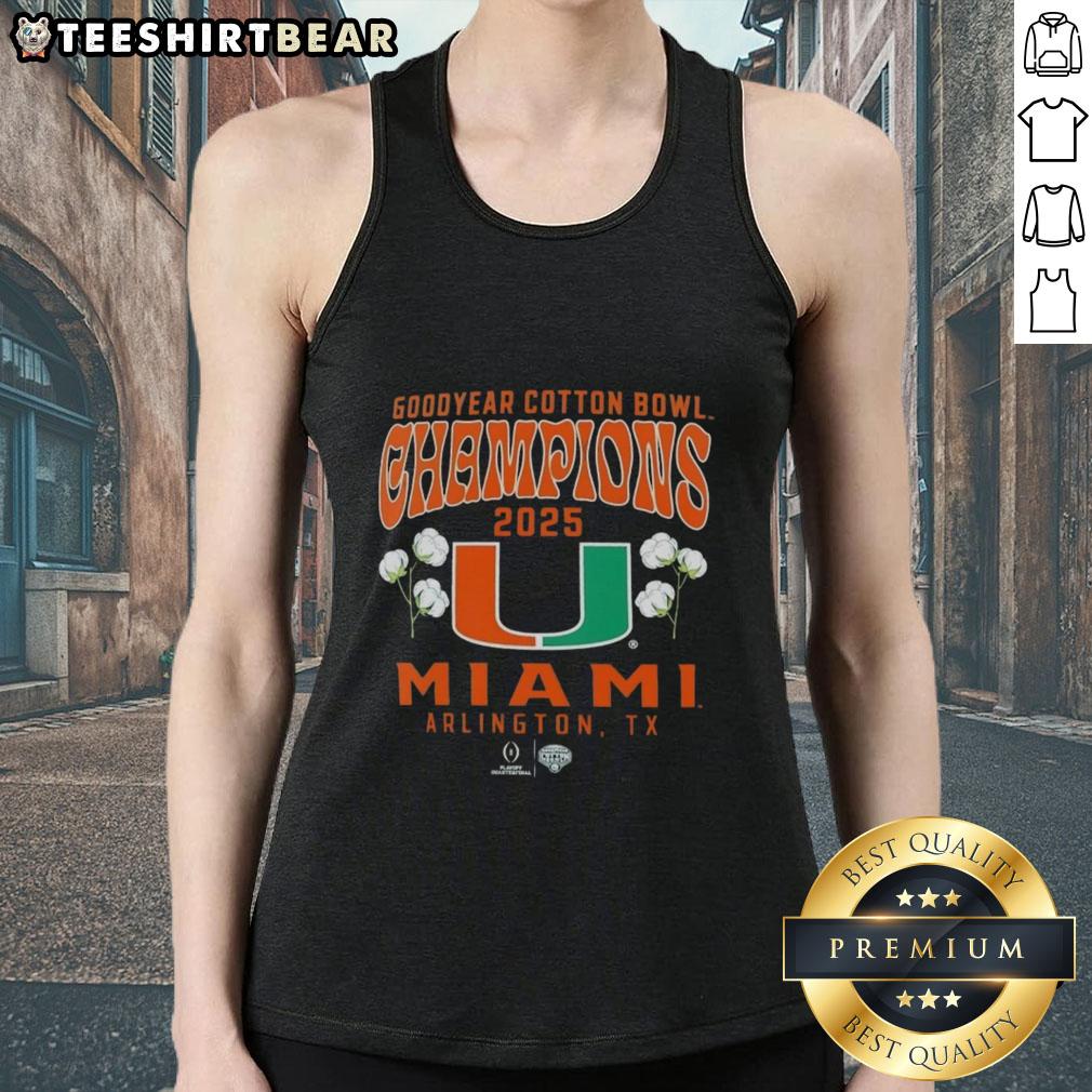 premium-miami-hurricanes-2025-cfp-goodyear-cotton-bowl-champions-hometown-pride-tank-top Premium Miami Hurricanes 2025 CFP Goodyear Cotton Bowl Champions tank top showcasing hometown pride and team spirit.