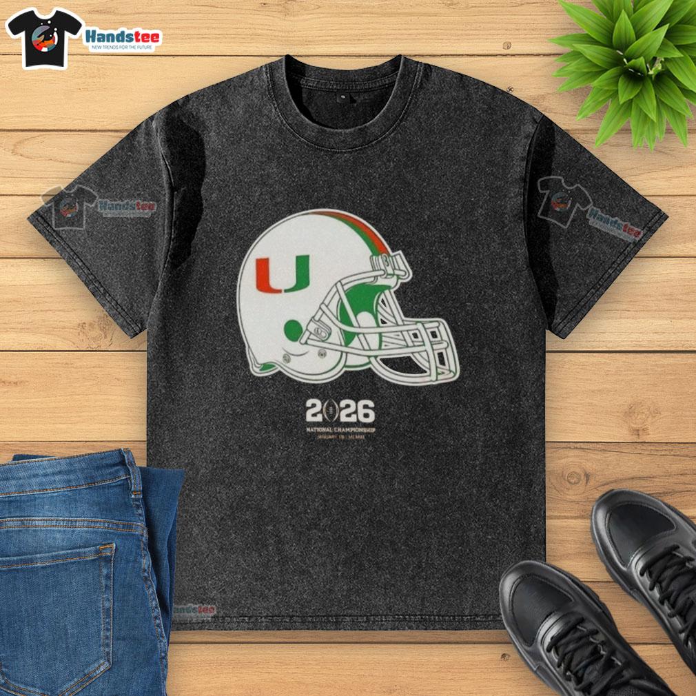 premium-miami-hurricanes-football-2026-national-championship-helmet-washed-t-shirt Premium Miami Hurricanes Football 2026 National Championship Helmet Washed T-Shirt featuring team logo and vibrant colors.
