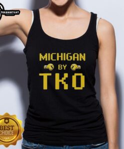 Alt Text: Premium Michigan by TKO Jon Rothstein classic video game tank top featuring vibrant graphics and a comfortable fit.