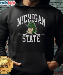 Premium Michigan State Spartans Hockey vintage logo hoodie featuring classic design and vibrant team colors.