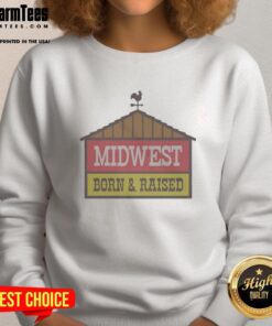 Premium Midwest Fuel sweatshirt, born and raised in Indiana, showcasing a stylish design for proud Hoosiers.