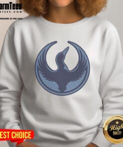 Premium Minnesota Rebel Alliance sweatshirt featuring the state bird, Loon, perfect for political protests and fashion.