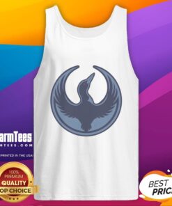 Premium Minnesota Rebel Alliance tank top featuring the state bird, Loon, perfect for political protests and activism.