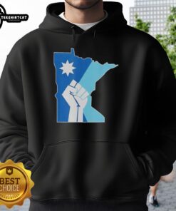 Premium Minnesota Rebel New State Flag Hoodie featuring stylish design and vibrant colors celebrating Minnesota pride.