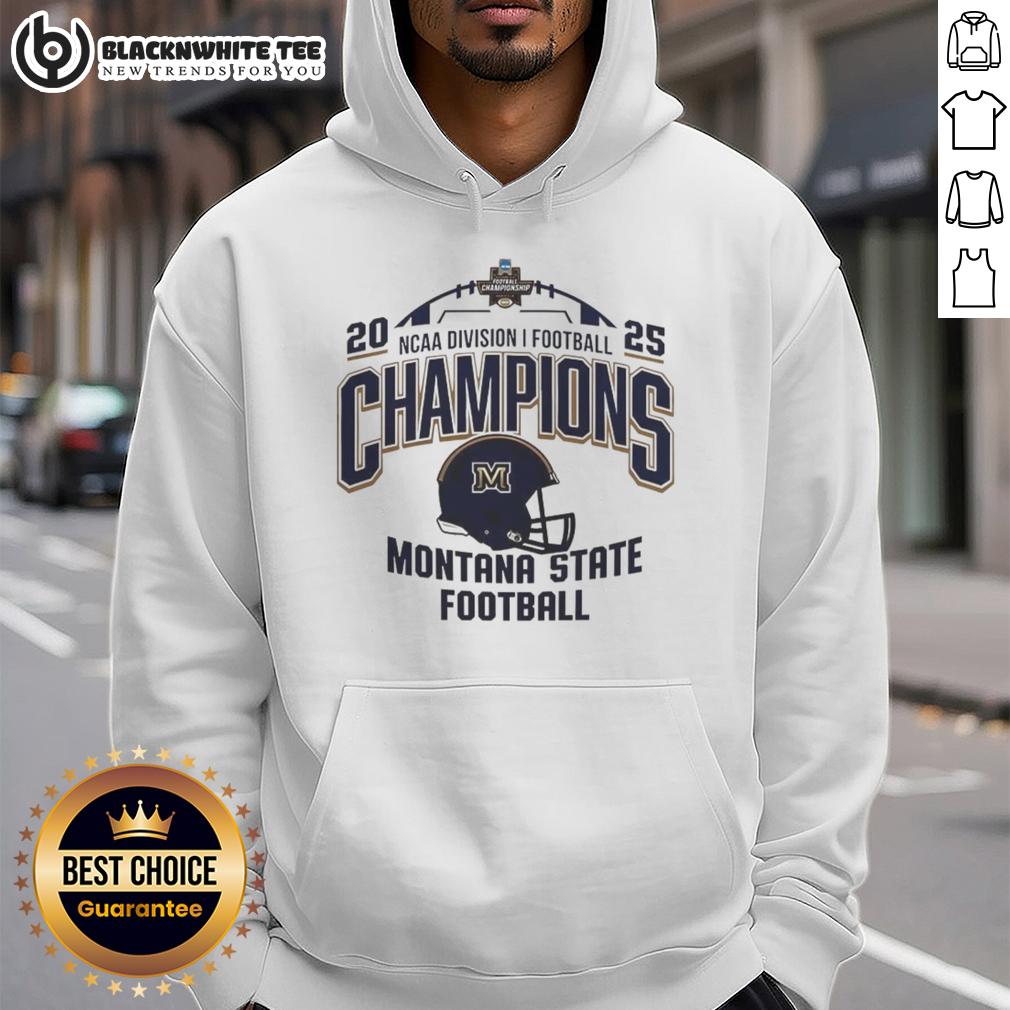 Premium Montana State Bobcats NCAA Division I Football Champions 2025 Helmet Logo Hoodie Premium Montana State Bobcats NCAA Division I Football Champions 2025 hoodie featuring the iconic helmet logo.