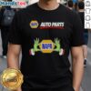 Premium Napa Auto Parts X Grinch Hands Merry Christmas T-Shirt featuring festive design and holiday spirit.