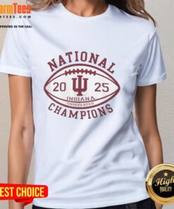 Premium Indiana Hoosiers Undefeated College Football Playoff Ladies Tee, 2025 National Champions shirt design.