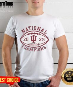 Premium Indiana Hoosiers Undefeated 2025 College Football Playoff T-Shirt for National Champions celebration.