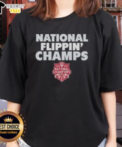 Alt Text: Premium Indiana Hoosiers 2025 CFP National Champions logo on a ladies tee, perfect for fans celebrating their team.