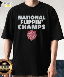 Premium Indiana Hoosiers 2025 CFP National Champions logo T-shirt for Flippin' Champs fans.
