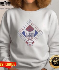 Premium NBA 1991 Charlotte All-Star Game sweatshirt showcasing vintage style and team colors for basketball fans.