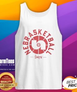 Premium Nebraska Cornhuskers Nebrasketball tank top featuring team colors and logo, perfect for fans and athletes.