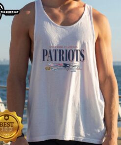 Alt Text: Premium New England Patriots NFL Super Bowl Champions vintage logo tank top for fans and collectors
