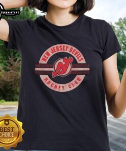 Premium New Jersey Devils surround ladies tee featuring team logo and vibrant colors for fans of all ages.