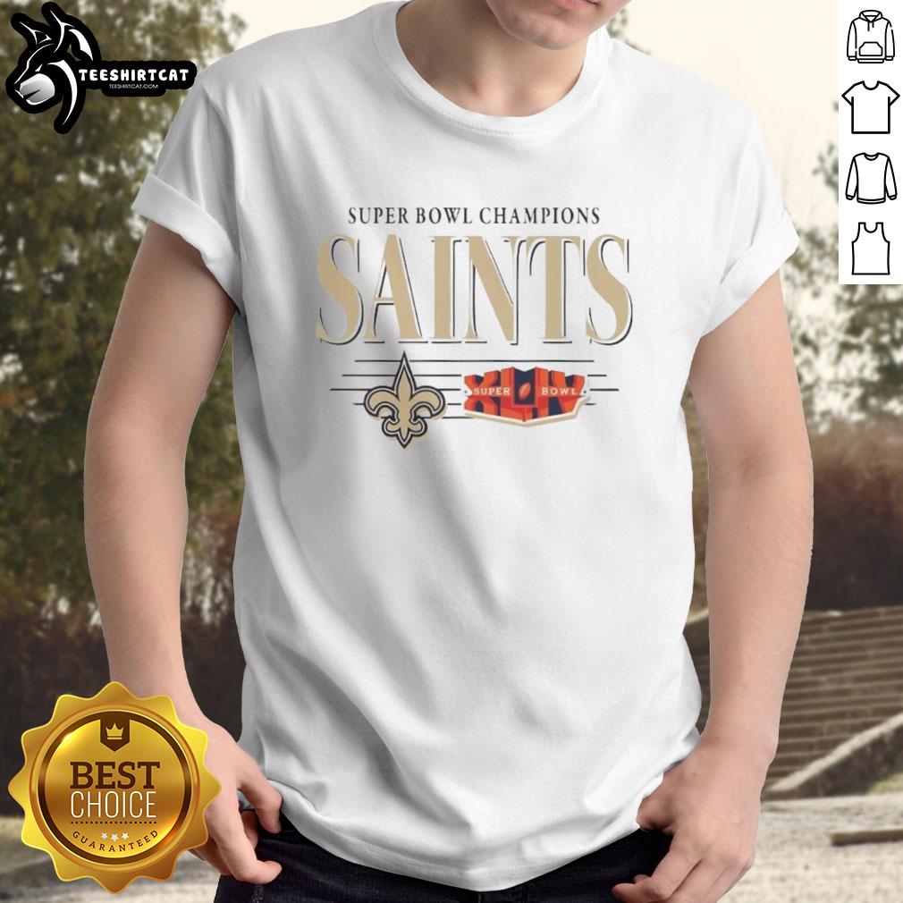 premium-new-orleans-saints-nfl-super-bowl-champions-the-teams-championships-vintage-logo-t-shirt Alt Text: Premium New Orleans Saints NFL Super Bowl Champions vintage logo t-shirt showcasing team pride and championship spirit.