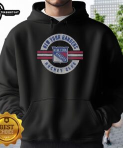 Alt Text: Premium New York Rangers Surround Hoodie featuring team colors and logo, perfect for fans and cold weather.