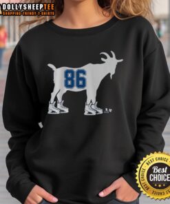 Premium Nikita Kucherov GOAT 86 sweatshirt featuring bold graphics, perfect for hockey fans and stylish casual wear.