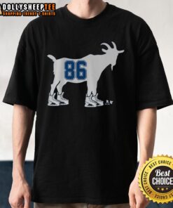 Premium Nikita Kucherov Goat 86 T-Shirt featuring vibrant graphics for hockey fans and collectors.