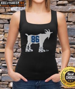 Premium Nikita Kucherov GOAT 86 tank top featuring bold graphics for hockey fans and stylish summer wear.