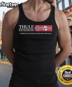Premium Norwegian Flag Thule Station Tank Top for Norwegian Antarctic Research Program featuring vibrant design.