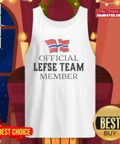 Premium Official Lefse Team Member Norwegian Tank Top featuring a stylish design perfect for fans of Norwegian culture.