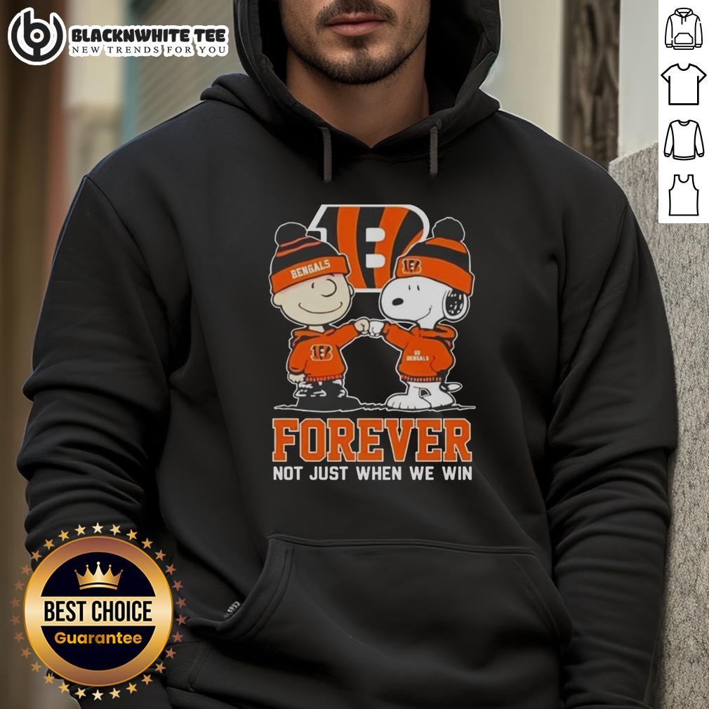 Premium Peanut Snoopy Charlie Brown Cincinnati Bengals Forever Not Just When We Win Hoodie Premium Peanut Snoopy Charlie Brown Cincinnati Bengals hoodie, showcasing 'Forever, Not Just When We Win' design.