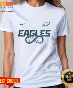 Premium Philadelphia Eagles NFL Elvis Presley Loves You fan ladies tee featuring a stylish design for dedicated supporters.