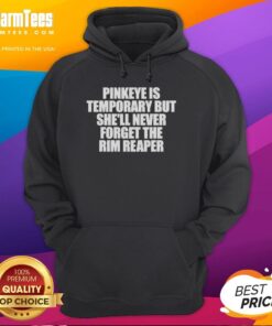 Premium Pinkeye hoodie featuring 'Rim Reaper' design, perfect for stylish comfort and unique fashion statement.