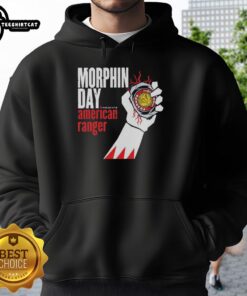 Premium Power Rangers Morphin Day American Range Hoodie featuring vibrant colors and iconic designs for fans.