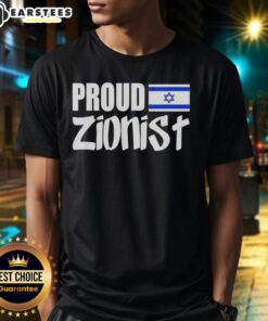 Premium Proud Zionist Israel Flag T-Shirt showcasing a vibrant Israel flag design on a high-quality fabric.