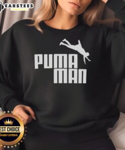 Premium Puma Man logo parody sweatshirt in a stylish design, perfect for casual wear and fashion-forward outfits.