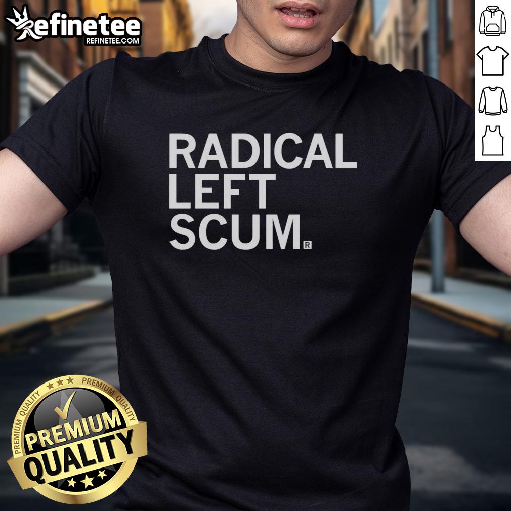 premium-radical-left-scum-t-shirt Premium Radical Left Scum T-Shirt featuring bold text design, perfect for making a statement in casual fashion.