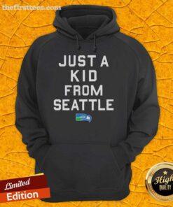 Premium Seattle Seahawks Just A Kid From Seattle Hoodie showcasing team pride and style for fans.