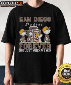 Premium Snoopy and Charlie Brown San Diego Padres Baseball T-Shirt, celebrating fandom beyond just winning games.