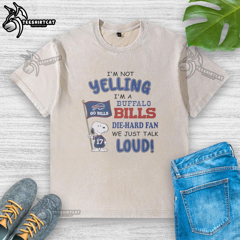 premium-snoopy-im-not-yelling-im-a-buffalo-bills-die-hard-fan-we-just-talk-loud-washed-t-shirt Premium Snoopy 'I'm Not Yelling, I'm a Buffalo Bills Die Hard Fan' washed t-shirt showcasing a fun design for sports fans.