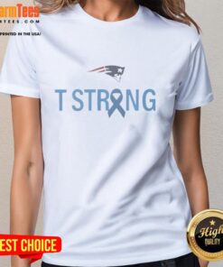 Premium T Strong New England Patriots Ladies Tee in navy blue, showcasing team logo and stylish design for female fans.