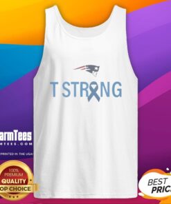 Premium T Strong New England Patriots tank top in navy blue, featuring team logo and comfortable fit for fans.