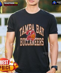 Premium Tampa Bay Buccaneers Arch T-Shirt featuring team logo and vibrant colors, perfect for fans and game day.